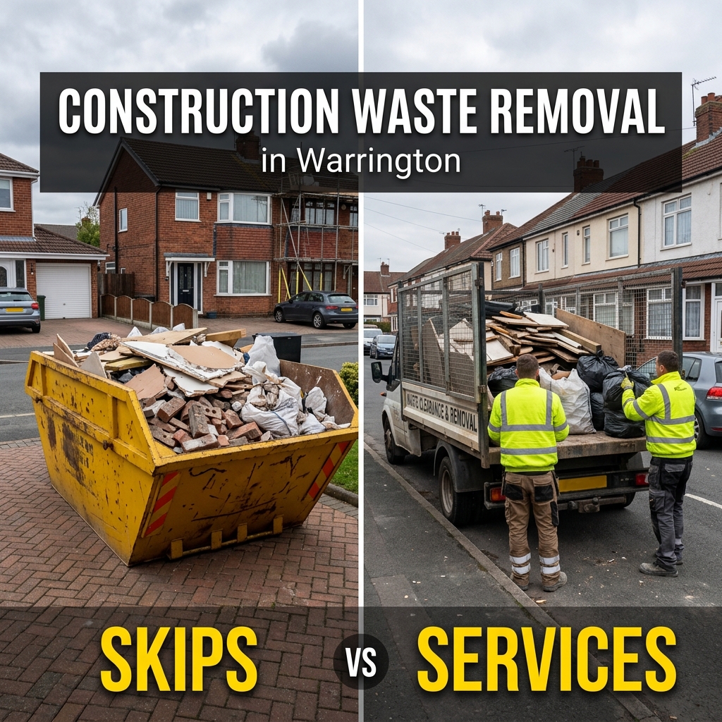 Construction Waste Removal: Skips vs Services in Warrington