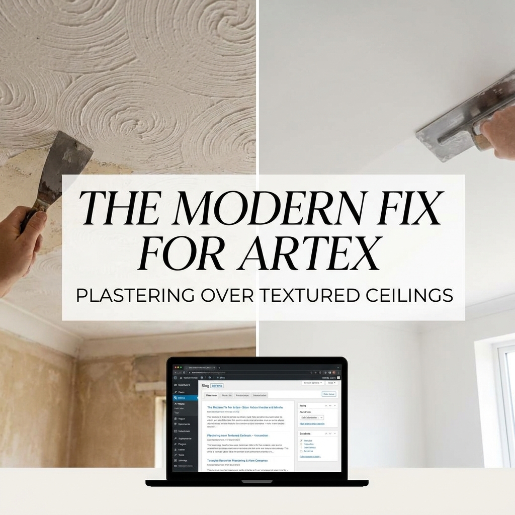 The Modern Fix for Artex: Plastering Over Textured Ceilings